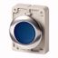 Illuminated pushbutton actuator, RMQ-Titan, Flat, maintained, Blue, Blank, Metal bezel thumbnail 1