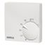 Polar white room controller extra flat, 5-30C, AC 230V, 1 changeover contact, 5/5 A, RAL 9010 thumbnail 1