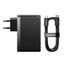 Wall Charger GaN5 Pro 140W USB + 2xUSB-C QC4+ PD3.1 with USB-C 1m Cable, Black thumbnail 3
