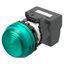 M22N Indicator, Plastic semi-spherical, Green, Green, 24 V, push-in te thumbnail 2