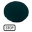 Button plate, flat black, STOP thumbnail 1