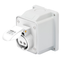 10° ANGLED SURFACE-MOUNTING SOCKET-OUTLET - IP44 - 3P 32A 40-50V 50-60HZ - WHITE - 12H - SCREW WIRING thumbnail 1