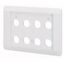 Flush mounting plate, gray, 8 mounting locations thumbnail 1