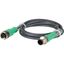 Extension cable, 1m, M12, socket/plug thumbnail 4