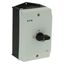 On-Off switch, P1, 40 A, surface mounting, 3 pole, 1 N/O, 1 N/C, with black thumb grip and front plate thumbnail 9