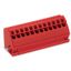 Busbar terminal block for (10 x 3) mm busbars 12-pole red thumbnail 2