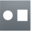 Finishing set for single coaxial connection and network connection RJ4 thumbnail 2