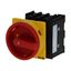 Main switch, P1, 40 A, flush mounting, 3 pole, 1 N/O, 1 N/C, Emergency switching off function, With red rotary handle and yellow locking ring, Lockabl thumbnail 5