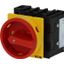 Main switch, P1, 40 A, flush mounting, 3 pole + N, 1 N/O, 1 N/C, Emergency switching off function, With red rotary handle and yellow locking ring, Loc thumbnail 3