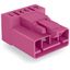 Plug for PCBs angled 4-pole pink thumbnail 3