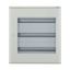 Complete surface-mounted flat distribution board with window, white, 24 SU per row, 3 rows, type C thumbnail 5