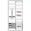 DA27BB6V Meter board, Field width: 2, Rows: 57, 1100 mm x 550 mm x 215 mm, Isolated (Class II), IP31 thumbnail 41