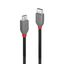 0.5m USB 2.0  Type C to Micro-B Cable, Anthra Line USB Type C Male to Micro-B Male thumbnail 1