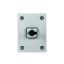 On-Off switch, P3, 63 A, 3 pole + N, surface mounting, with black thumb grip and front plate, in steel enclosure thumbnail 1