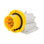 90° ANGLED SURFACE MOUNTING INLET - IP67 - 3P+E 32A 100-130V 50/60HZ - YELLOW - 4H - SCREW WIRING thumbnail 1