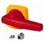 Rotary handle, 6mm, for mounting shroud, red/yellow thumbnail 1