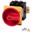 Main switch, P3, 30 A, rear mounting, 3 pole, With red rotary handle and yellow locking ring, Lockable in the 0 (Off) position, UL/CSA thumbnail 1