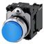 Pushbutton, 22 mm, round, metal, shiny, blue, pushbutton, raised, momentary contact  3SU1150-0BB50-1BA0-Z Y11 thumbnail 2