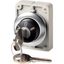 Key-operated actuator, Flat Front, maintained, 3 positions, Ronis 455, Key withdrawable: 0, Bezel: stainless steel thumbnail 4