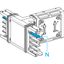 Tee, Canalis KSA100-250, aluminium conductors, 250A, fixed dimensions (A=B=C=165mm), white RAL9001 thumbnail 1