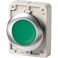 Illuminated pushbutton actuator, RMQ-Titan, flat, momentary, green, blank, Front ring stainless steel thumbnail 2