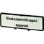 Clamp with label, For use with T5, T5B, P3, 88 x 27 mm, Inscribed with zSupply disconnecting devicez (IEC/EN 60204), Language Afrikaans thumbnail 1