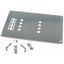 Mounting plate, +mounting kit, for NZM4, vertical, 4p, fixed version, HxW=600x800 thumbnail 1