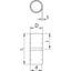 SV50W ALU Aluminium connection coupler without thread ¨50mm thumbnail 2