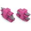 3-way distribution connector 4-pole Cod. B pink thumbnail 2