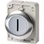 Illuminated pushbutton actuator, RMQ-Titan, Flat, maintained, White, inscribed 1, Metal bezel thumbnail 3
