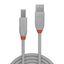 1m USB 2.0 Type A to B Cable, Anthra Line, Grey USB Type A Male to B Male thumbnail 2