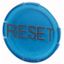 Button lens, flat blue, RESET thumbnail 1