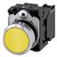 Pushbutton, 22 mm, round, metal, shiny, yellow, pushbutton, flat, momentary contact type, with holder, 1  3SU1150-0AB30-1BA0-Z Y10 thumbnail 2