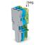 1-conductor female connector CAGE CLAMP® 4 mm² gray/blue/green-yellow thumbnail 4