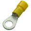 Cable lug ring 4.0-6.0 M8 yellow insulated PVC thumbnail 2