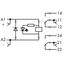 Relay module Nominal input voltage: 24 VDC 2 changeover contacts thumbnail 7