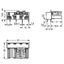 Socket for PCBs angled 4-pole gray thumbnail 4