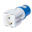 SYSTEM ADAPTOR - FROM INDUSTRIAL TO DOMESTIC IP44 - SOCKET-OUTLET 2P+E 16A 230V ac 50/60HZ - 1 PLUG 2P+E 10/16A GERMAN STD. thumbnail 2