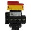 Main switch, P1, 40 A, flush mounting, 3 pole + N, 1 N/O, 1 N/C, Emergency switching off function, With red rotary handle and yellow locking ring, Loc thumbnail 15