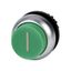 Pushbutton, RMQ-Titan, Extended, maintained, green, inscribed, Bezel: titanium thumbnail 3