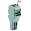 1-conductor female connector Push-in CAGE CLAMP® 1.5 mm² gray thumbnail 1