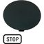 Button plate, mushroom black, STOP thumbnail 5