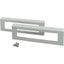 Plinth, side panels for HxD 100 x 400mm, grey, with cable duct cutout thumbnail 4