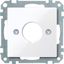 Central plate for command devices, active white, glossy, System M thumbnail 2
