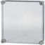 Cap, transparent smoky gray, lockable, HxWxD=375x375x50mm thumbnail 2