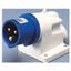 90° ANGLED SURFACE MOUNTING INLET - IP44 - 2P+E 32A 200-250V 50/60HZ - BLUE - 6H - SCREW WIRING thumbnail 2