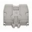 End plate with fixing flange M4 2.5 mm thick light gray thumbnail 3