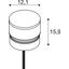 M-POL M Polehead, Lamp head, anthracite, 11W, 470/510lm, 2700/3000K, CRI90 thumbnail 1