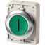 Illuminated pushbutton actuator, RMQ-Titan, flat, momentary, green, inscribed, Front ring stainless steel thumbnail 2