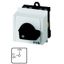 On-Off switch, T0, 20 A, service distribution board mounting, 1 contact unit(s), 1 pole, with black thumb grip and front plate thumbnail 1